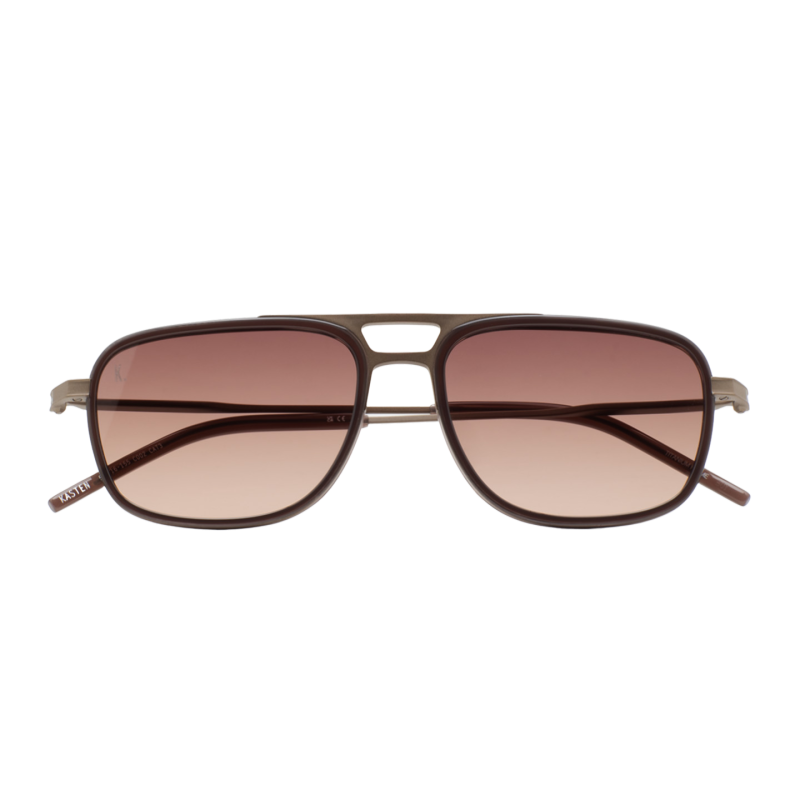 GAFAS DE SOL KALEOS KASTEN TITANIO - MARRÓN