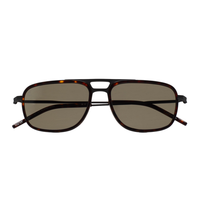 GAFAS DE SOL KALEOS KASTEN TITANIO - MARRÓN HABANA