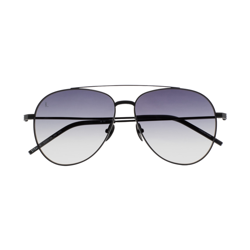 GAFAS DE SOL KALEOS STRAUCH TITANIO - NEGRA